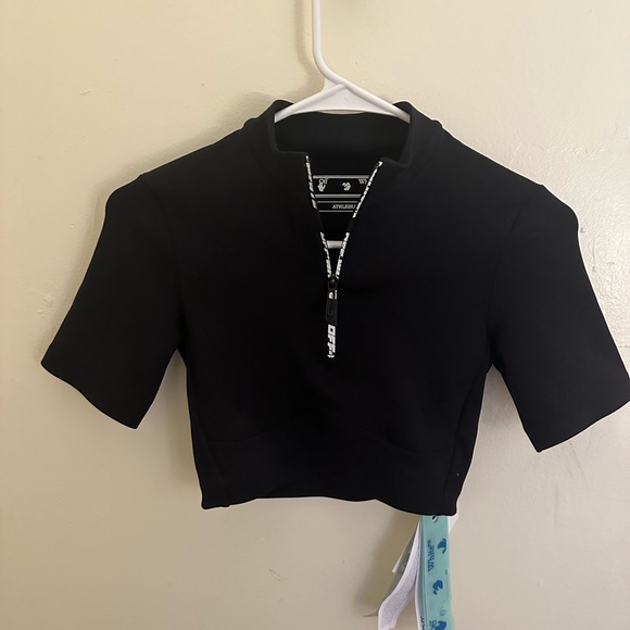 Off white Scuba Logo Zip top with sleeves size Small - Picture 4 of 10